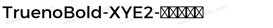 TruenoBold-XYE2字体转换