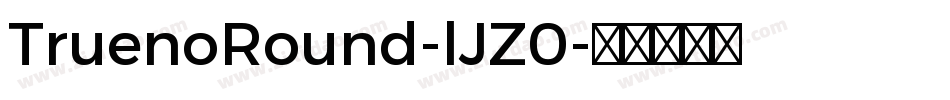 TruenoRound-lJZ0字体转换