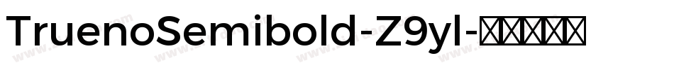 TruenoSemibold-Z9yl字体转换
