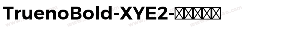 TruenoBold-XYE2字体转换