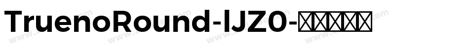 TruenoRound-lJZ0字体转换
