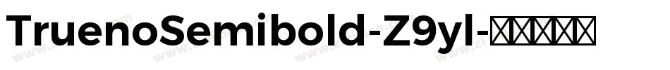 TruenoSemibold-Z9yl字体转换