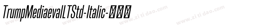 TrumpMediaevalLTStd-Italic字体转换