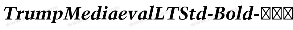 TrumpMediaevalLTStd-Bold字体转换