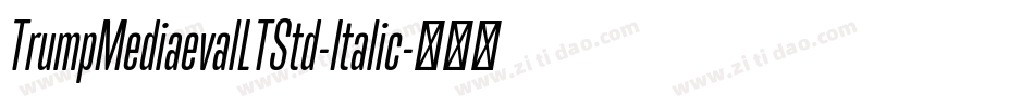 TrumpMediaevalLTStd-Italic字体转换