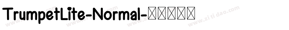 TrumpetLite-Normal字体转换