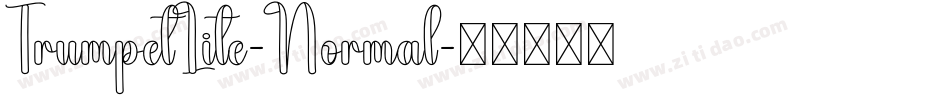 TrumpetLite-Normal字体转换
