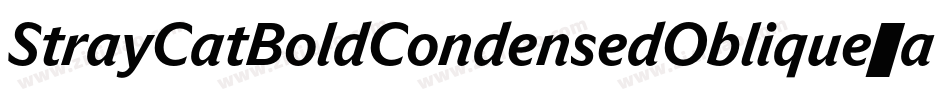 StrayCatBoldCondensedOblique-ad1a字体转换