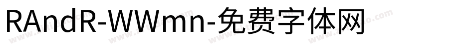 RAndR-WWmn字体转换