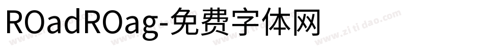 ROadROag字体转换