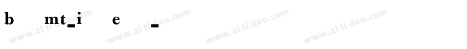 BulmerMT-ItalicExpert字体转换