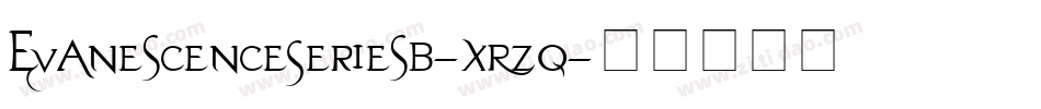 EvanescenceSeriesB-xRzq字体转换