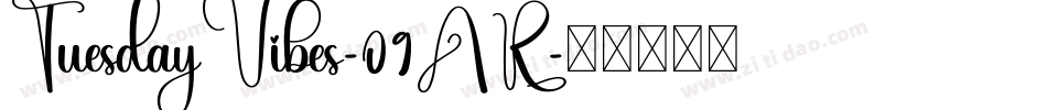 TuesdayVibes-09AR字体转换