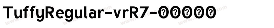 TuffyRegular-vrR7字体转换