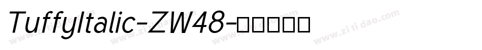 TuffyItalic-ZW48字体转换