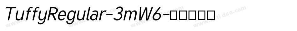 TuffyRegular-3mW6字体转换