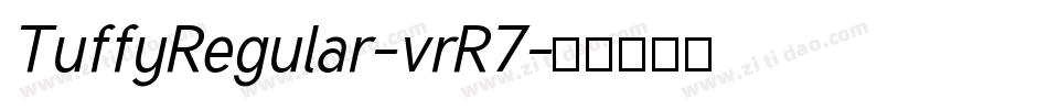 TuffyRegular-vrR7字体转换
