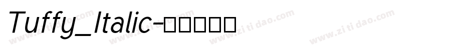Tuffy_Italic字体转换