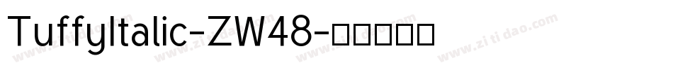 TuffyItalic-ZW48字体转换