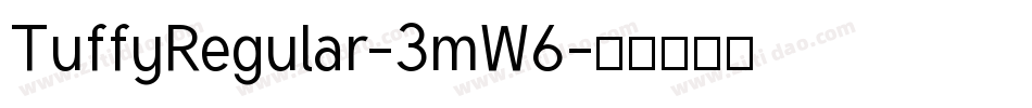 TuffyRegular-3mW6字体转换