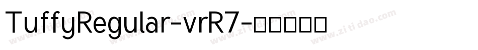 TuffyRegular-vrR7字体转换