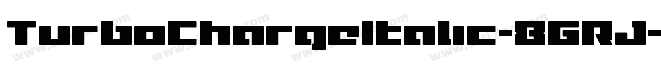 TurboChargeItalic-8GRJ字体转换