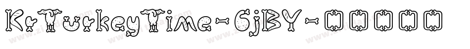 KrTurkeyTime-6jBY字体转换