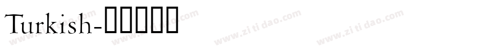 Turkish字体转换