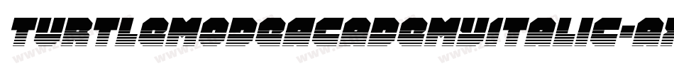 TurtleModeAcademyItalic-axPGx字体转换