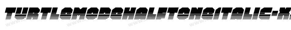 TurtleModeHalftoneItalic-X3Z5o字体转换
