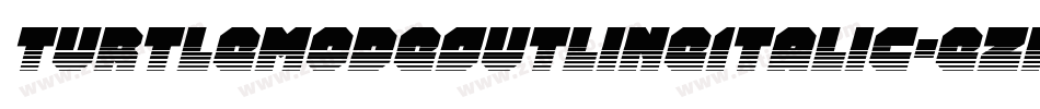 TurtleModeOutlineItalic-eZMJx字体转换