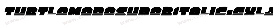 TurtleModeSuperItalic-gxlJY字体转换