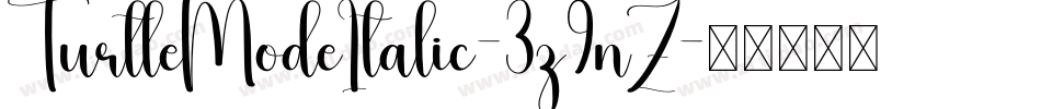TurtleModeItalic-3z9nZ字体转换