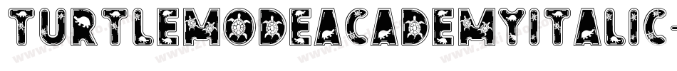 TurtleModeAcademyItalic-axPGx字体转换