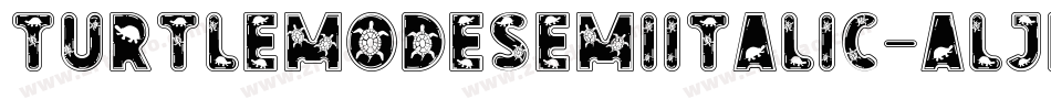 TurtleModeSemiItalic-ALJdx字体转换