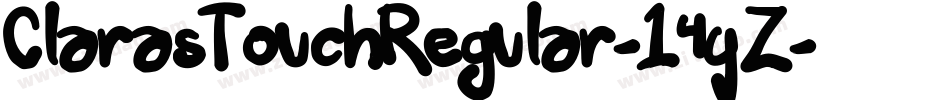 ClarasTouchRegular-14yZ字体转换