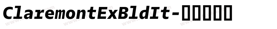 ClaremontExBldIt字体转换
