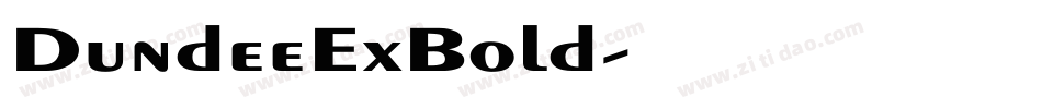 DundeeExBold字体转换