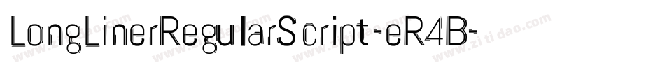 LongLinerRegularScript-eR4B字体转换