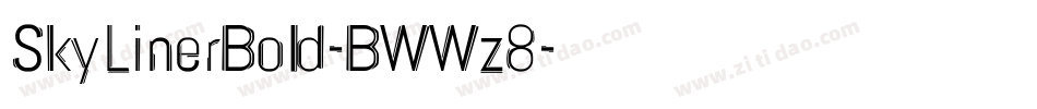 SkyLinerBold-BWWz8字体转换