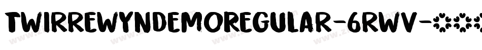TwirrewynDemoRegular-6rwv字体转换