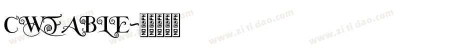 CW_FABLE字体转换