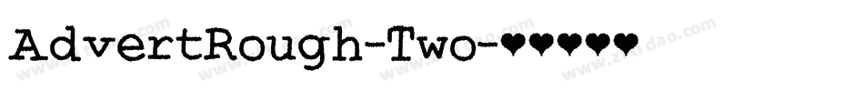 AdvertRough-Two字体转换