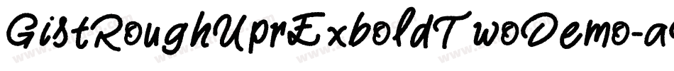 GistRoughUprExboldTwoDemo-aDOg字体转换
