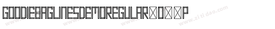 GoodieBagLinesDemoRegular-O62P字体转换
