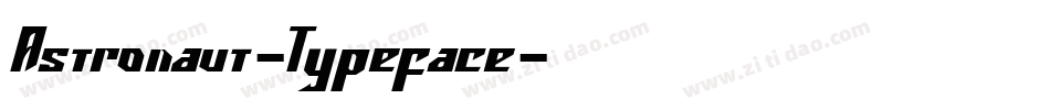 Astronaut-Typeface字体转换