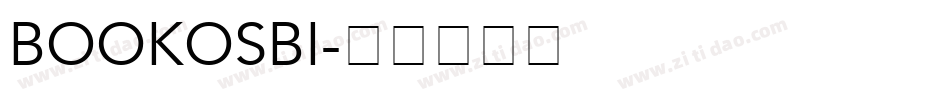 BOOKOSBI字体转换