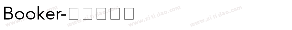 Booker字体转换