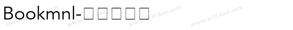 Bookmnl字体转换