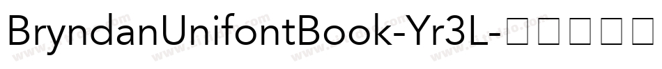 BryndanUnifontBook-Yr3L字体转换